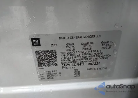 2020 Cadillac Xt4 Awd Premium Luxury from USA, damaged, VIN 1GYFZDR45LF087225